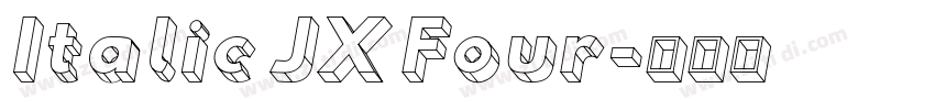 Italic JX Four字体转换